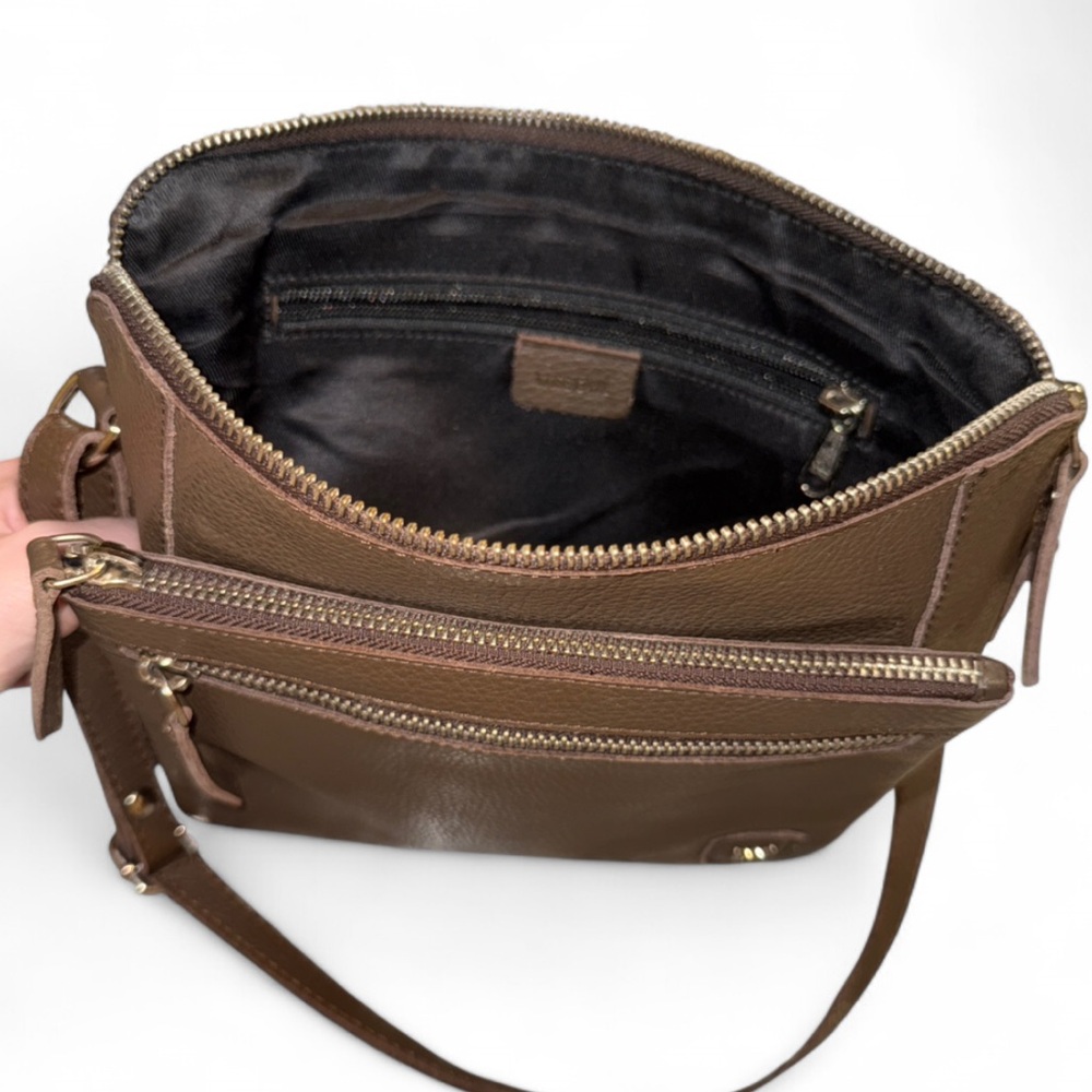 Wise Owl Leather Cross Body Purse - Picture 4 of 6